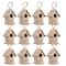 12 Pack: 4" Traditional Wood Birdhouse by Make Market®